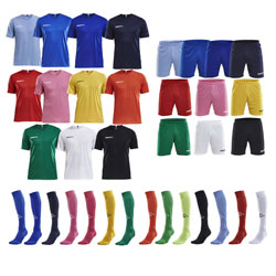 10 stk. trøjer Craft Squad Jersey, 11 par Craft Squad shorts, 1 stk. Craft Squad GK LS Jersey og 11 par Craft Squad Sock. 